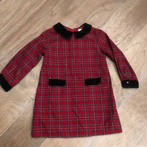 Little girls plaid dress